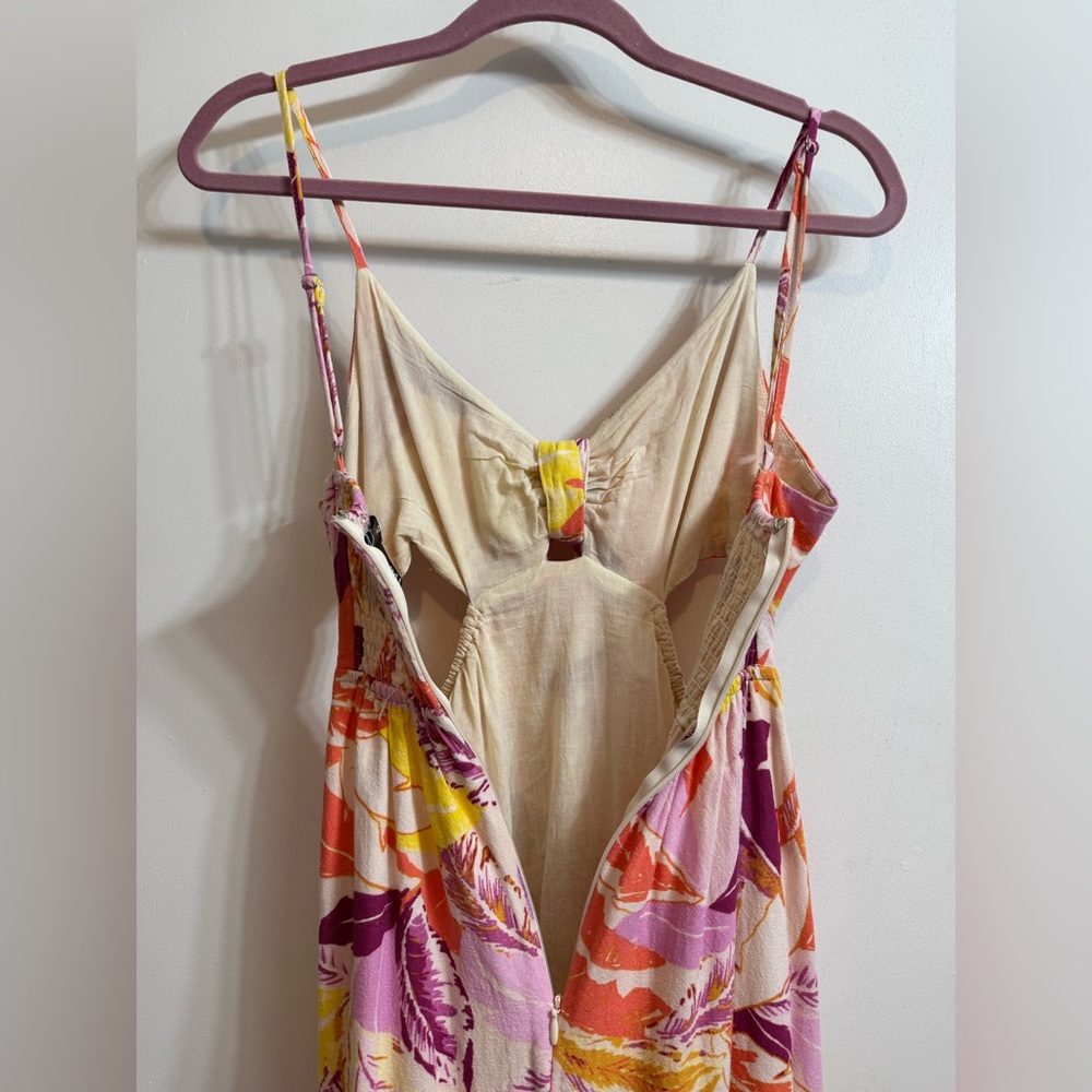 AQUA Linen Cut-Out Dress XS - Picture 12 of 16